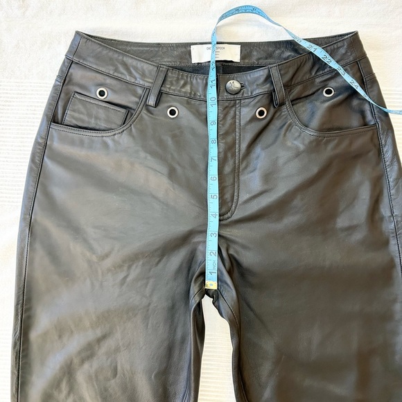 One Tea Spoon Brooklyn cropped Leather Boyfriend Pant - Picture 7 of 16